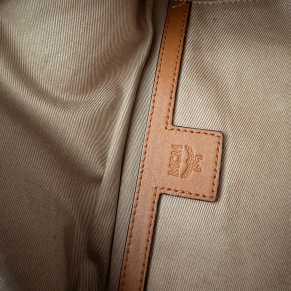 MCM Cognac Visetos Belt Bag - Picture 5 of 6